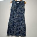 Revolve DEREK LAM 10 CROSBY Silk Sleeveless Cascade Ruffle Dress iMidnight Sz 4 Blue Photo 8