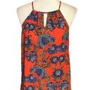 Collective Concepts Boho Bright Floral Halter Style Top Photo 0