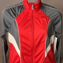 Oleg Cassini  Sport Red Track Jacket Womens Petite Lightweight Zip Cotton New PL Photo 6