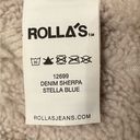 Rolla's Rolla’s Light Blue Wash Denim Sherpa lined Jacket, size Medium. Photo 5