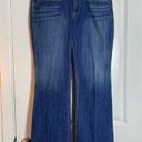 Seven7  Luxe Dark Wash Mid Rise Y2K Style Flare Leg Jeans 14/35 Photo 0