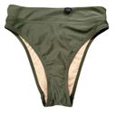 Cotton On NWT  High Waisted Cheeky Bikini Smoothing Bottom Khaki Shimmer Size XS Photo 0