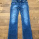 White House | Black Market  blue boot leg Rhinestone jeans size 2s Photo 0