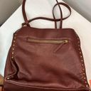 Krass&co American Leather . Lennox Studded Triple Entry Leather Satchel Photo 9