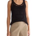 Theory NWT!  Crochet Knit Black Lace Tank - Size Medium Photo 2