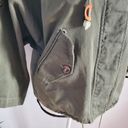 Jennifer Moore Navie Women's Green Bat Wing Short Canvas Jacket Size S Photo 3