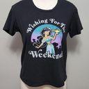 Disney 's Black Aladdin Jasmine Wishing For The Weekend Tee size medium Photo 0