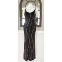 Jump  Juniors' Strappy Slinky Slim-Fit Gown, Black / Gold Size 7/8 New w/Tag $149 Photo 4