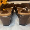 Dansko  Donna Size 40 US 9.5/10 Brown Double Strap Criss Cross Wedge Sandals (qq) Photo 9