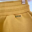 Harper Cleo  Sweat Shorts Womens Small Yellow Gold Solid Drawstring Athleisure Photo 3