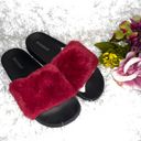 Bamboo Faux Fur Slides Photo 2