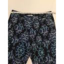 Bar III Bar lll Purple/Turquoise Abstract Crop Pants Sz 10 Photo 2