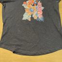 Caribbean Joe  Womens Shirt Blue Size Small Floral‎ Print Short Sleeve Photo 2