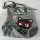 Sanrio  Chococat 2010  Glasses Scarf Striped Tote Bag Shoulder Purse Grey Red Photo 0