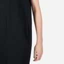 Everlane The Cotton Poplin Black V-Neck Tank Dress 00 Photo 3