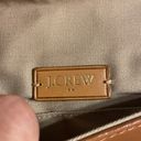 J.Crew  100% Leather Purse /Clutch tan/ brown color excellent condition Photo 2