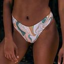 Beach Riot NEW Free People  Hi Cut Cheeky Vanessa Marble Bikini Bottom Medium Photo 2