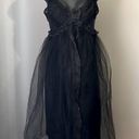 Vassarette  Vintage 32F Black Lace Tulle Nightgown Lingerie Photo 0