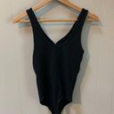 Abercrombie & Fitch Abercrombie snap down ribbed black bodysuit medium Photo 2