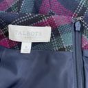 Talbots Outlet Classic Skirt Tartan Plaid Wool Acadamia Dark Blue Purple Green 8 Photo 5