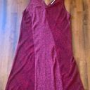 Norton Mcnaughton  maxi sleeveless burgundy b-neck dress.  Size L Photo 0