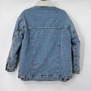 Cotton On  Angel Kiss Oversized Sherpa Washed Denim Jacket Size 2XS NWT Photo 2