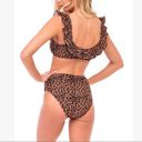 Cabana Del Sol  Leopard Ruffle Bikini Photo 1