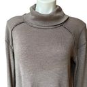 We The Free Free People  Taupe Brown Split Back Turtleneck Knit Sweater Size M Photo 8