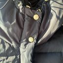 Cole Haan  Signature Quilted Down Coat Black and Gold Photo 4