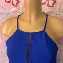 Jealous Tomato  Royal Blue See Through Cami with straps size Small Photo 5