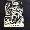 Tultex The Death Tarot Card Psychic Occult Metaphysical T-Shirt Size Large Photo 1