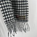 Houndstooth CASHMERE Scarf Made in Scotland  Black White Winter Outdoors Classic Photo 7