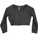 American Apparel Grey Raglan Crop Sweater Photo 0