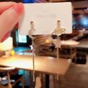 Moon and Stars Tassel Dangle Drop Earrings for Women Gold Photo 0