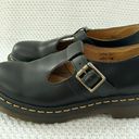 Dr. Martens  Polley Black Smooth Leather Mary Jane Buckle Platform Heels Shoes 7 Photo 7