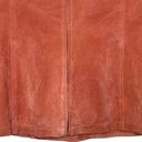 Chico's  Full Zip Suede Jacket Size 0 Salmon Womens 100% Leather Lined Photo 3