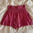 TCEC hot pink metallic ruffle shorts Photo 1