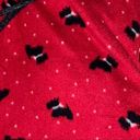 Croft & Barrow  plush pj set with black top and red pants with dog design Photo 4