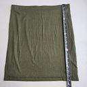 Apt. 9  Womens Medium Olive Green Knit Midi Skirt Knee Length Fully Lined NEW Photo 8