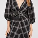 Free People Miss Molly Black White Plaid Mini Dress $128 EUC 0 Photo 0