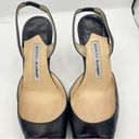 Manolo Blahnik Vintage  leather slingback pumps Size 36 1/2, 6.5US Photo 3