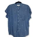 Thread and Supply -Chambray Button down Shirt-NWOT-Sz Med. Photo 0