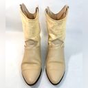 Dingo Vintage 1980’s  Cream Leather Slouchy Western Boots size 9.5 IOB Photo 6