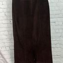 St. John  Sport Chocolate Brown leather long pencil skirt, size 8 Photo 1