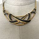 Trifari  gold tone and black bib necklace Photo 2