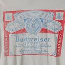 Budweiser Women's  Short Sleeve Graphic T-Shirt - Off White / Cream Size Large Photo 3