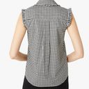 Kate Spade NWT  Mini gingham sleeveless top , Black and white Photo 2