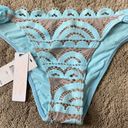 PilyQ New.  lace crystal blue fanned teeny bikini bottom. Large Photo 8