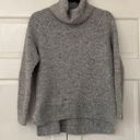 Madewell  Turtleneck Cowl Neck Sweater Gray Speckled Heathered Chunky Knit Photo 2