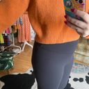 Listicle  Long Sleeve Turtleneck Knit Pullover Sweater Cropped Umber Size Medium Photo 4